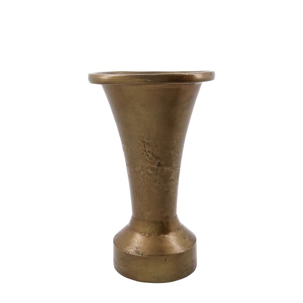 Vase en aluminium doré H33