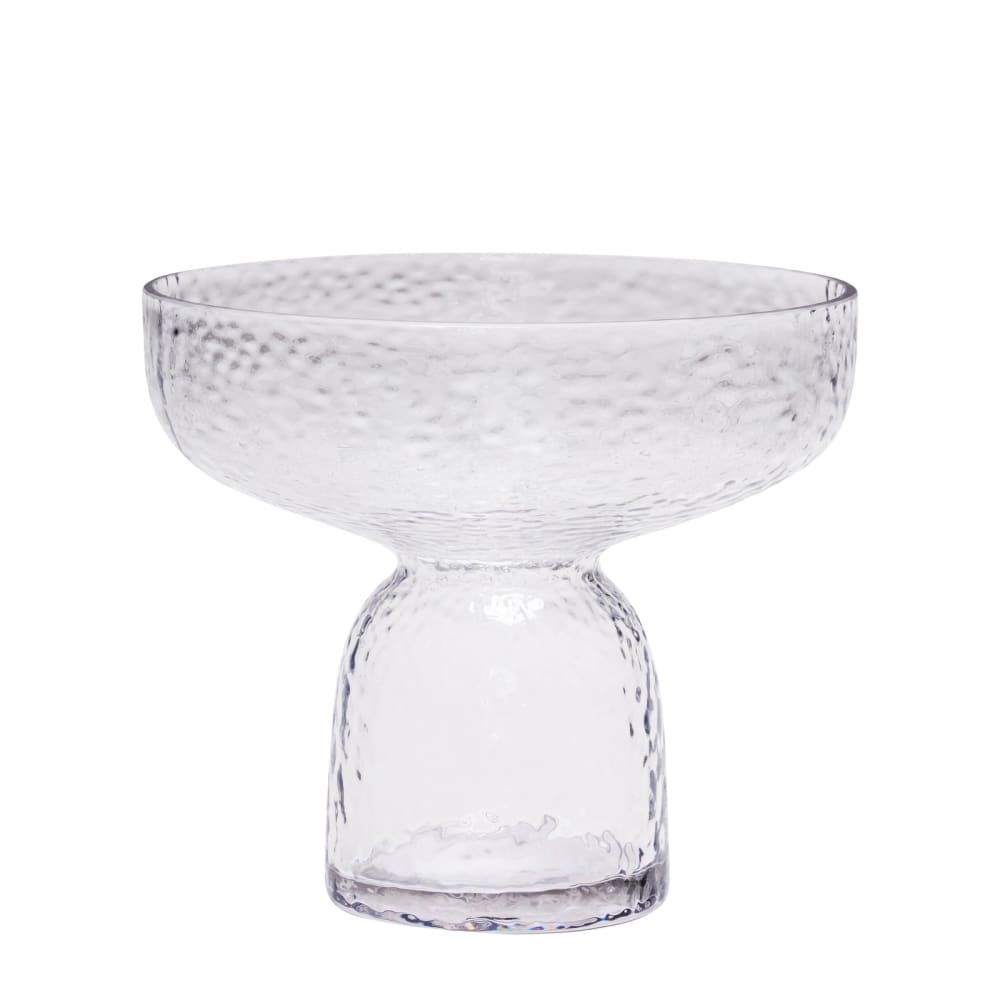 Vase en verre transparent