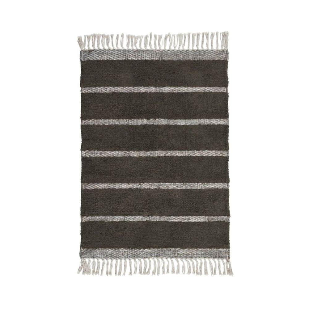 Tapis en jute marron foncé 90x60 cm