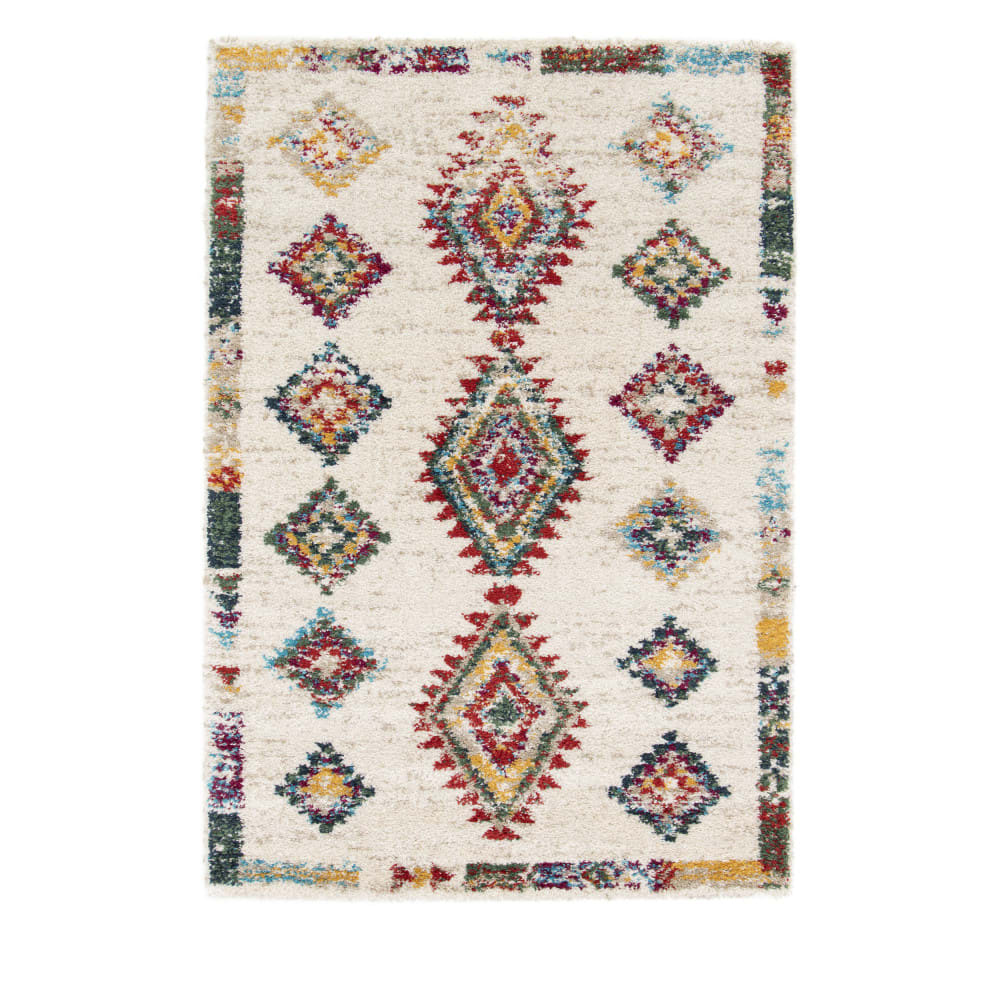 Tapis d'inspiration berbère - 80x150cm Multicolore Polypropylène