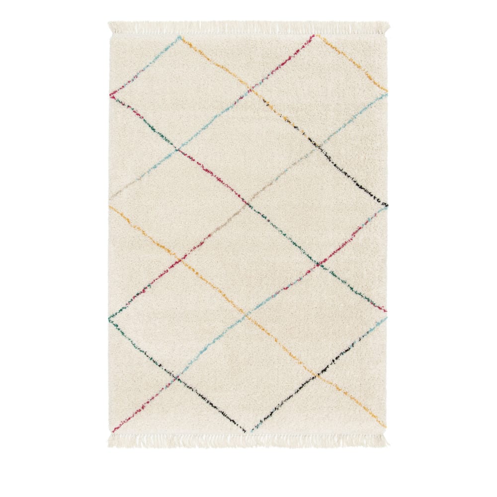 Tapis d’inspiration berbère - 200x290cm Multicolore Polypropylène