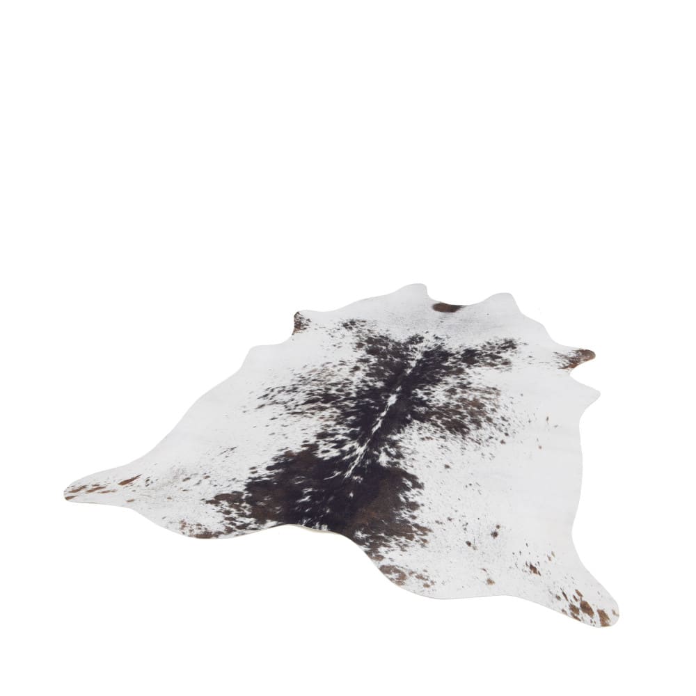 Tapis imitation peau de vache - 155 cm x 190 cm Marron Polyester