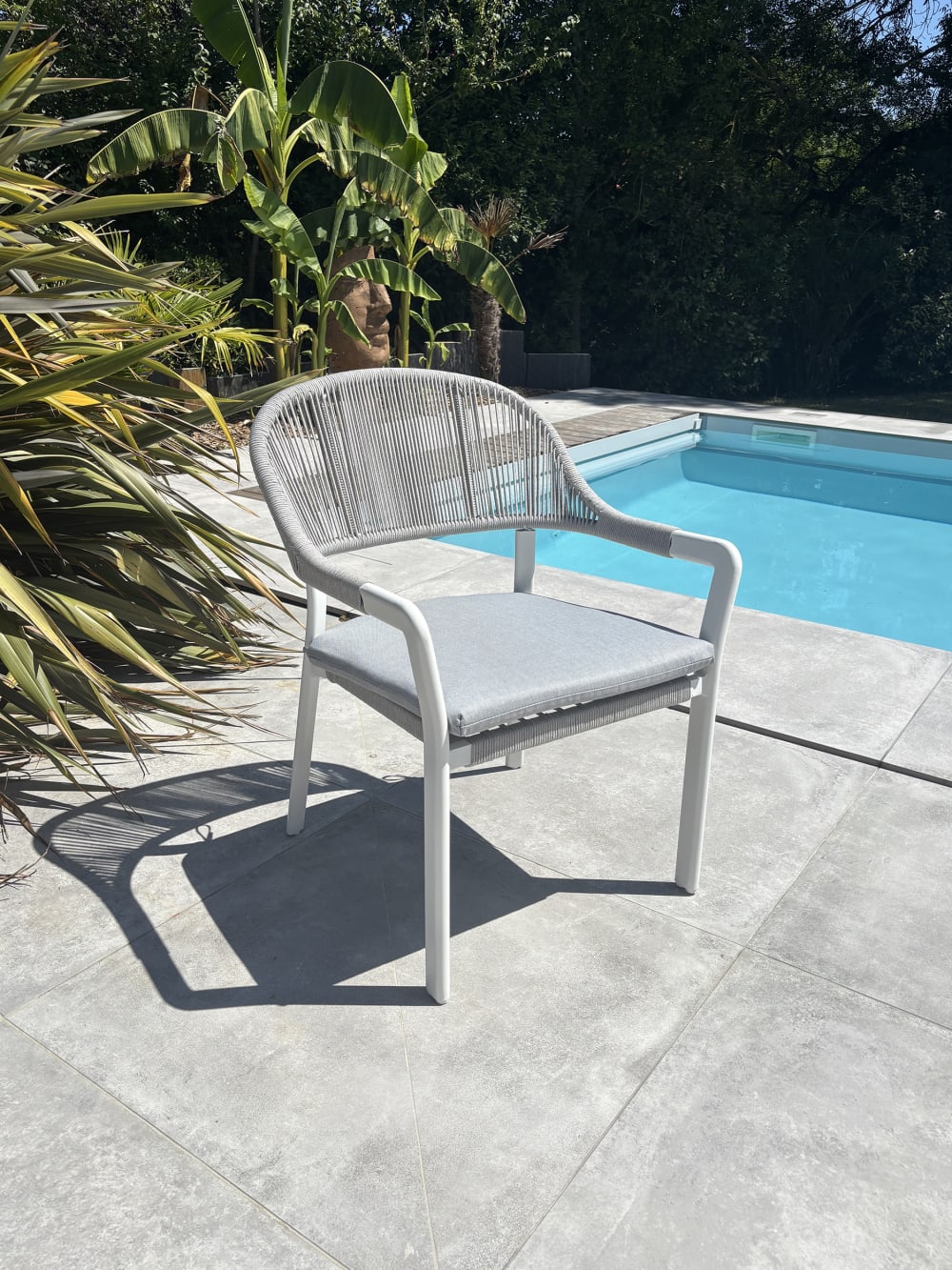 Fauteuil de jardin en aluminium