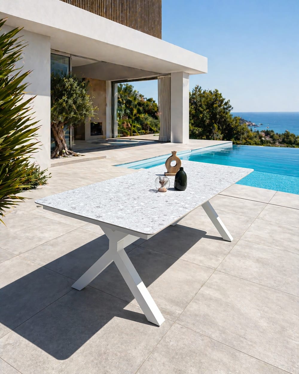 Table de jardin 8 places en aluminium Table de jardin 8 places en aluminium