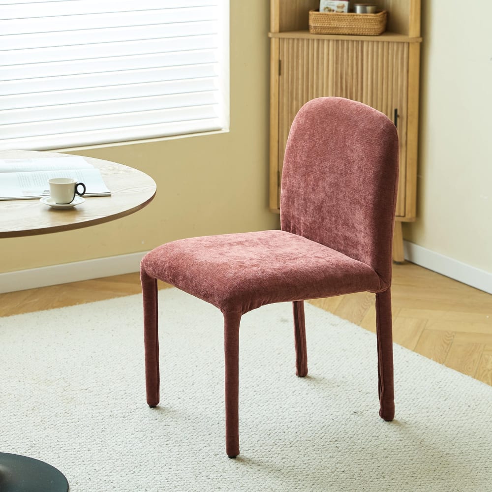 Nordlys Esszimmerstühlen (2er Set) aus Stoff Terracotta style modern Rot Öko-Tex Zertifikat Stoff