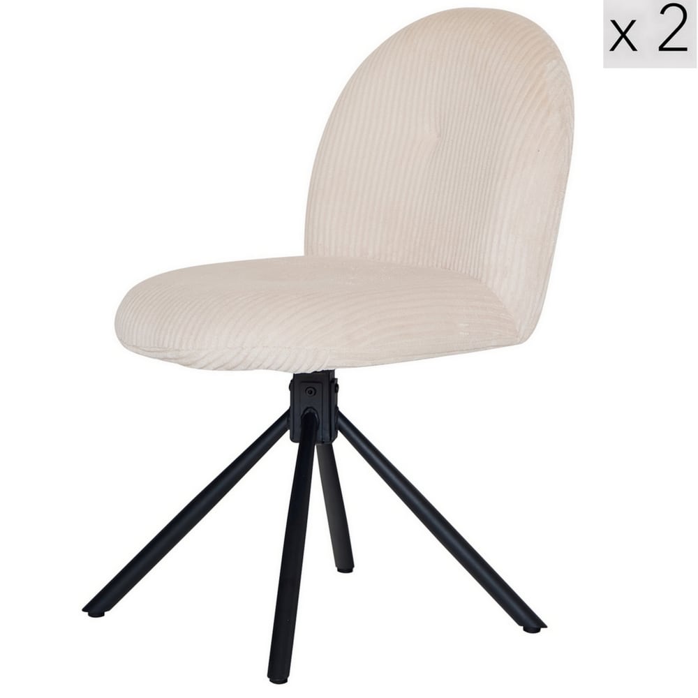 Lot 2 chaises salle