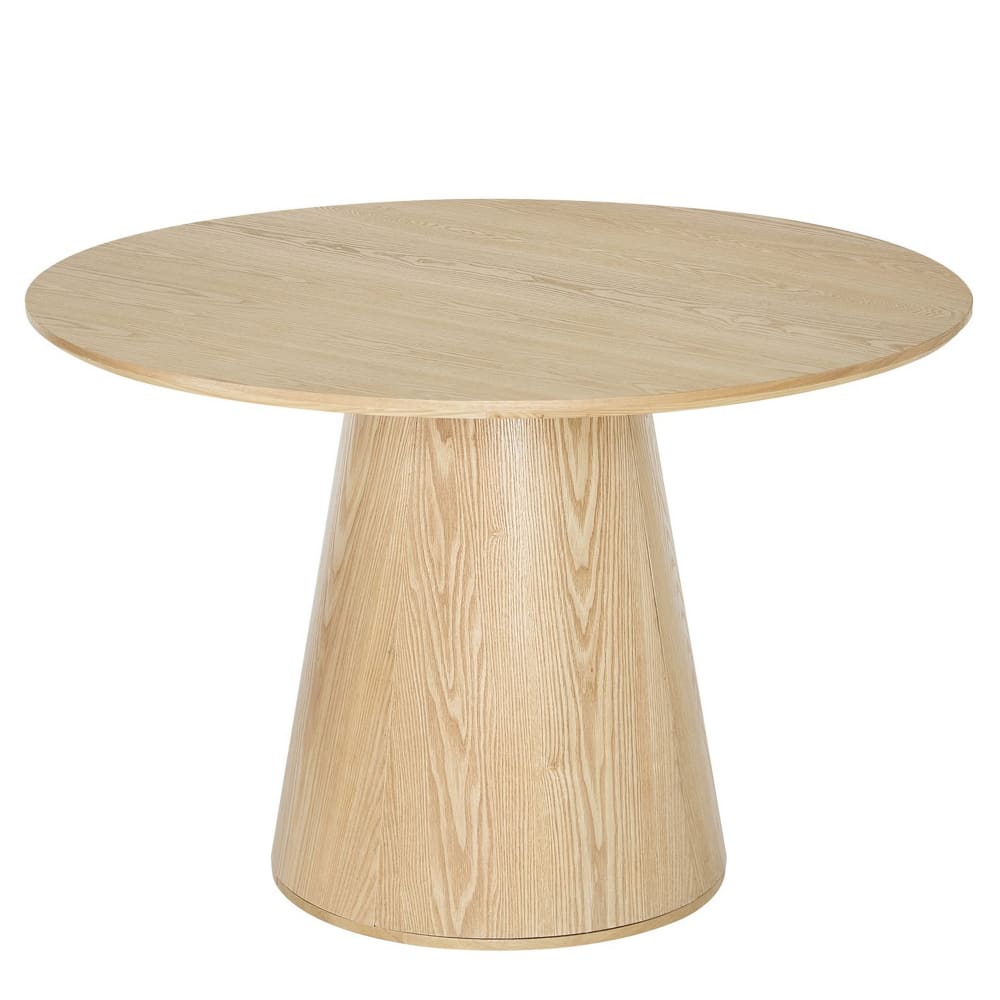 Table à manger 6 personnes ronde en bois de pin