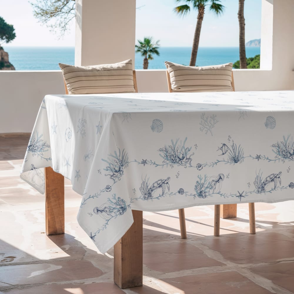 Nappe anti-taches 100% coton 155x250