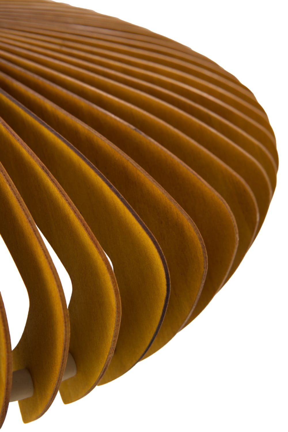 Lampe sur pied en contreplaqué couleur miel — vue 4