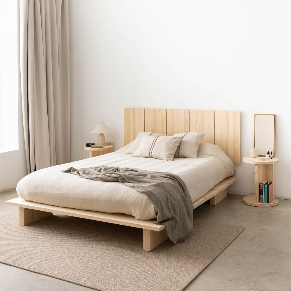 Tête de lit en pin massif 200 cm Non verni