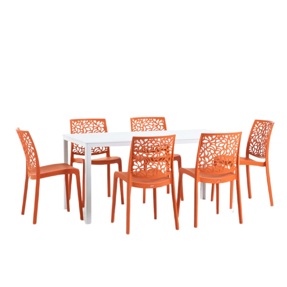 ensemble table rectangulaire - chaises