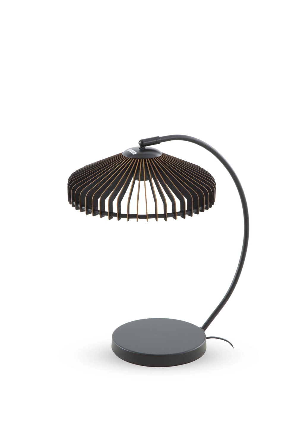 Lampe de table en contreplaqué noir