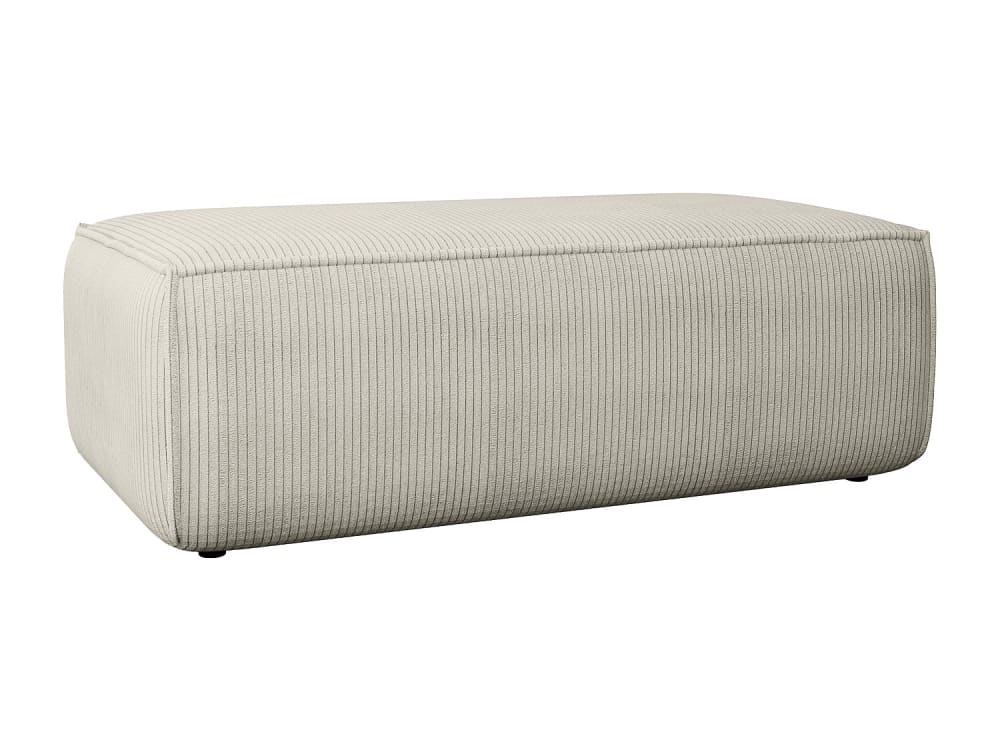 Pouf velours beige