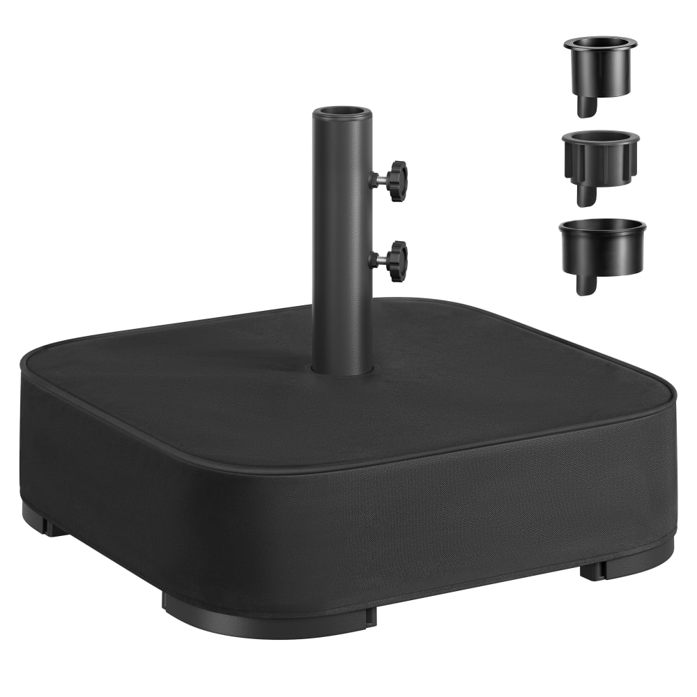 Pied de parasol à remplir de sable pour les parasols de 1,5 à 3 m noir