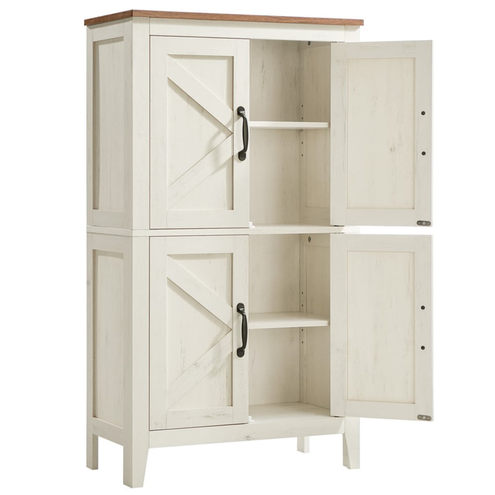 Armoire de rangement avec portes coulissantes étagères réglables blanc
