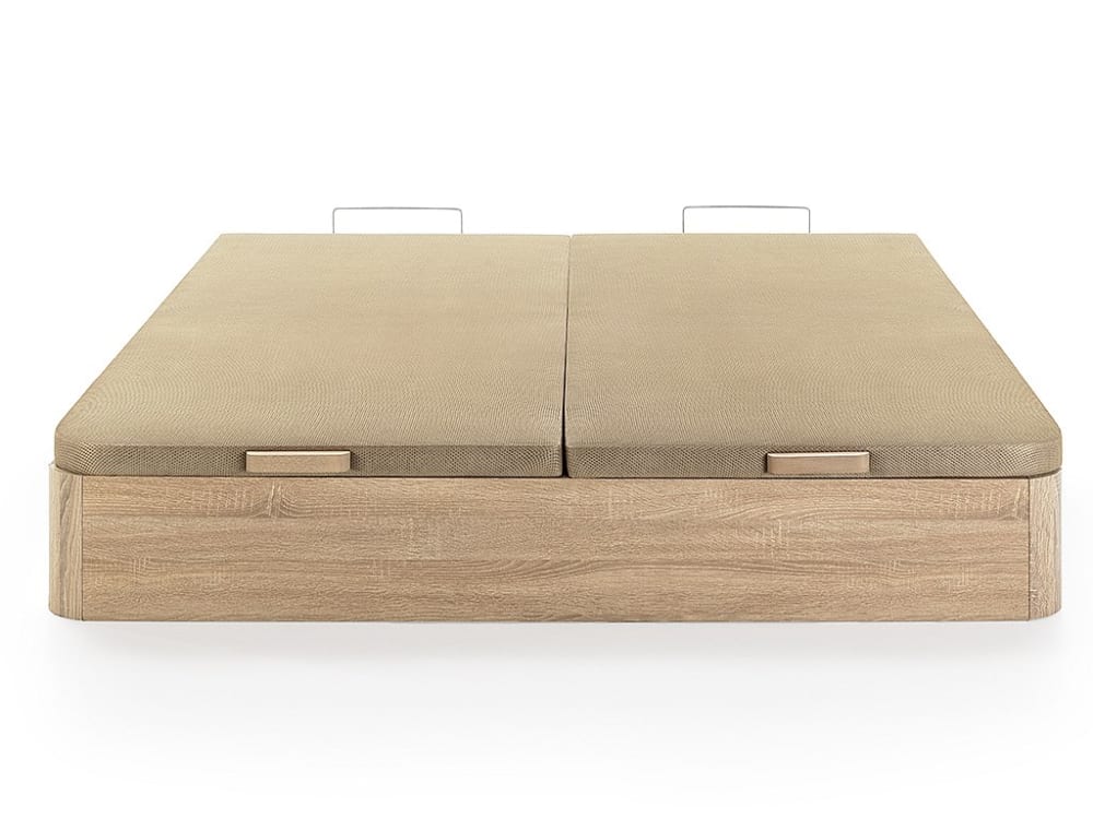 Sommier coffre mdf naturel clair