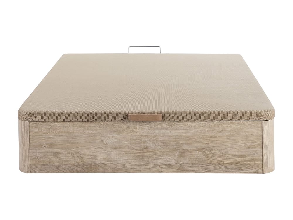 Sommier coffre mdf naturel clair