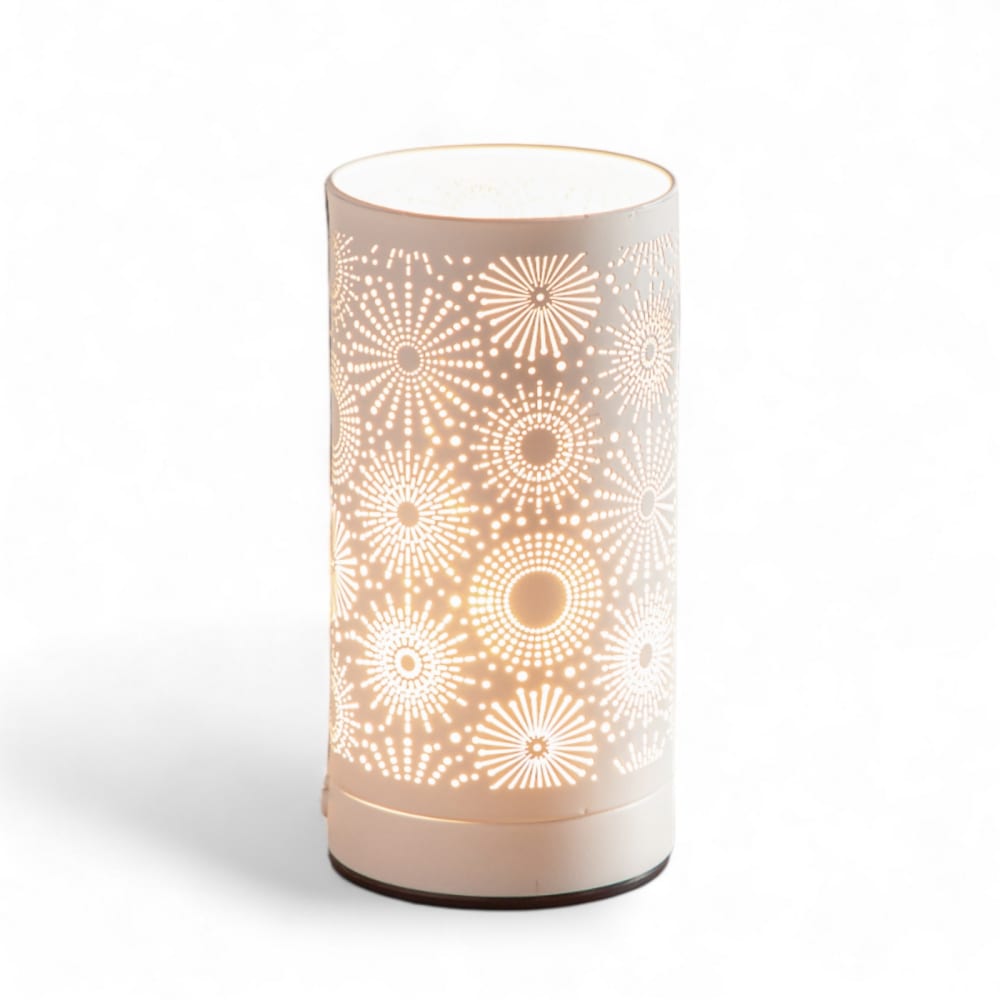 Diffuseur de parfum électrique en métal blanc commande tactile -H21 cm Diffuseur de parfum électrique en métal blanc commande tactile -H21 cm