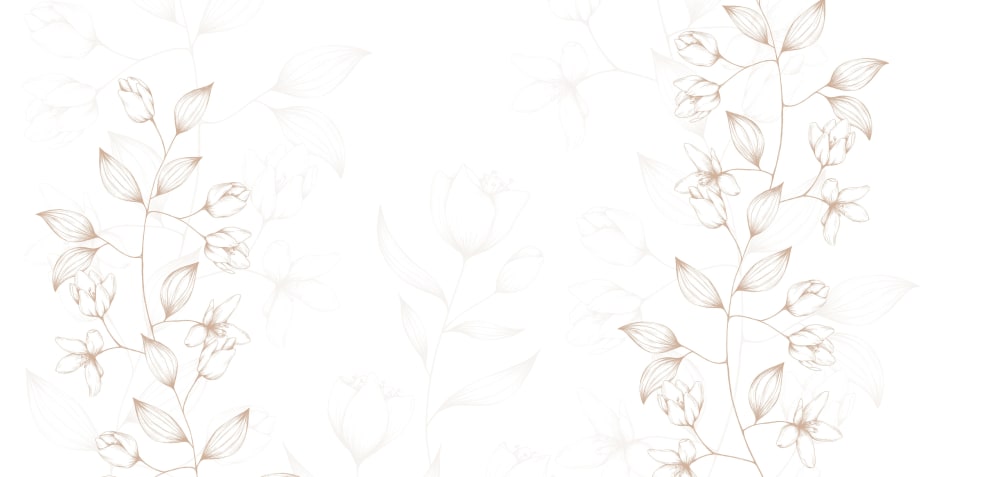 Papier peint illustres pétales, beige 300 x 250cm — vue 3