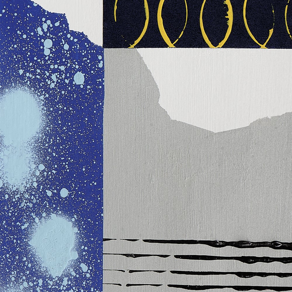 Papier peint abstraction 1, bleu 150 x 250cm — vue 4