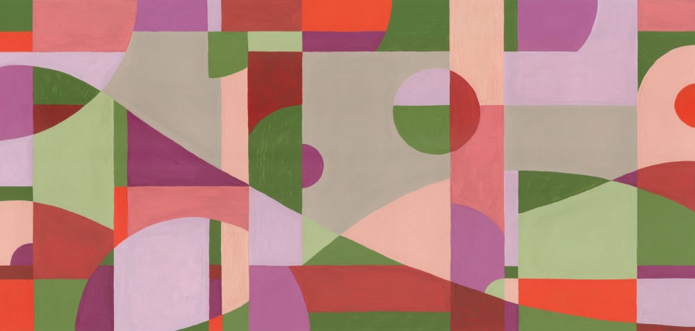 Papier peint paysage décomposé, mauve 525 x 250cm — vue 3