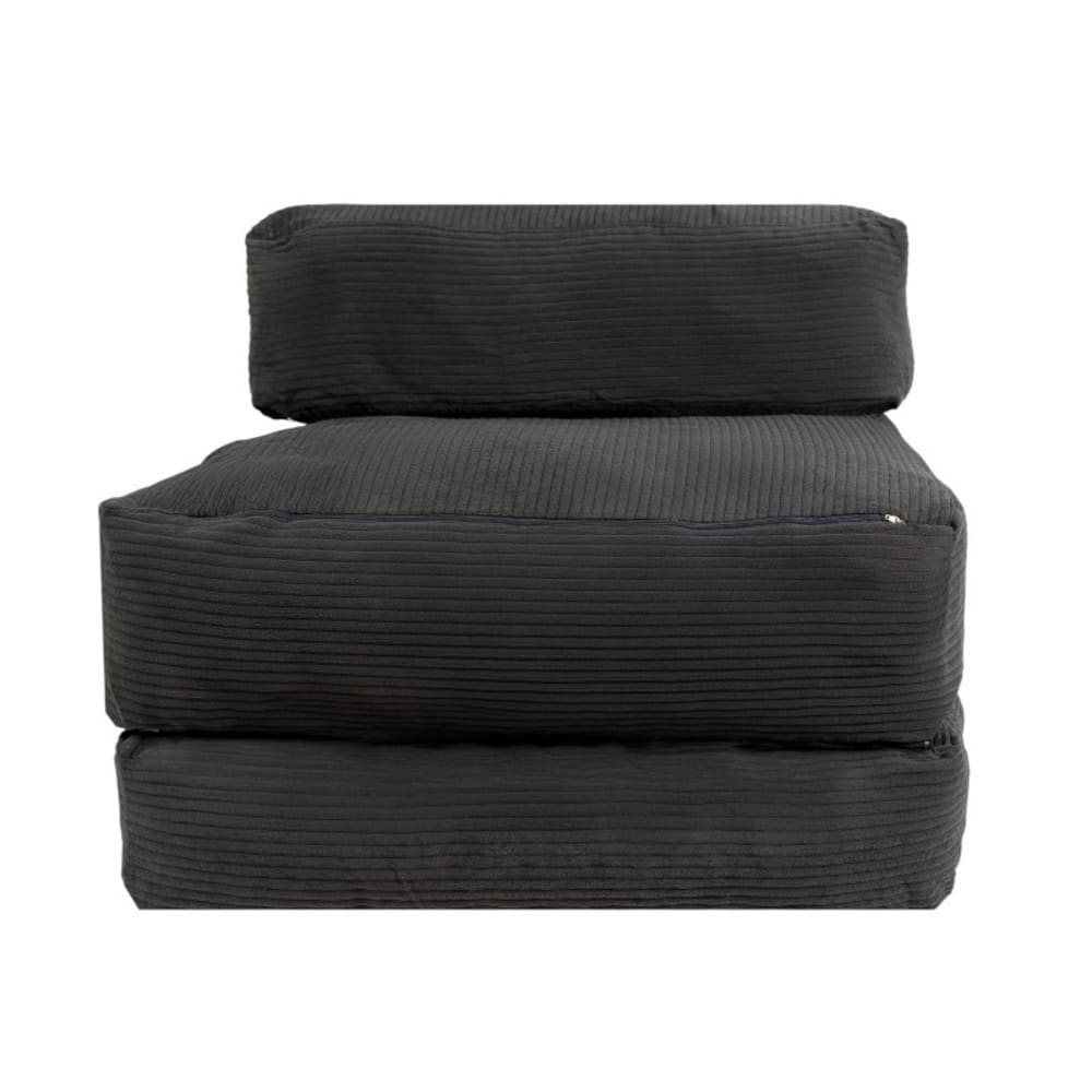 Chauffeuse déhoussable 70x190 cm gris foncé