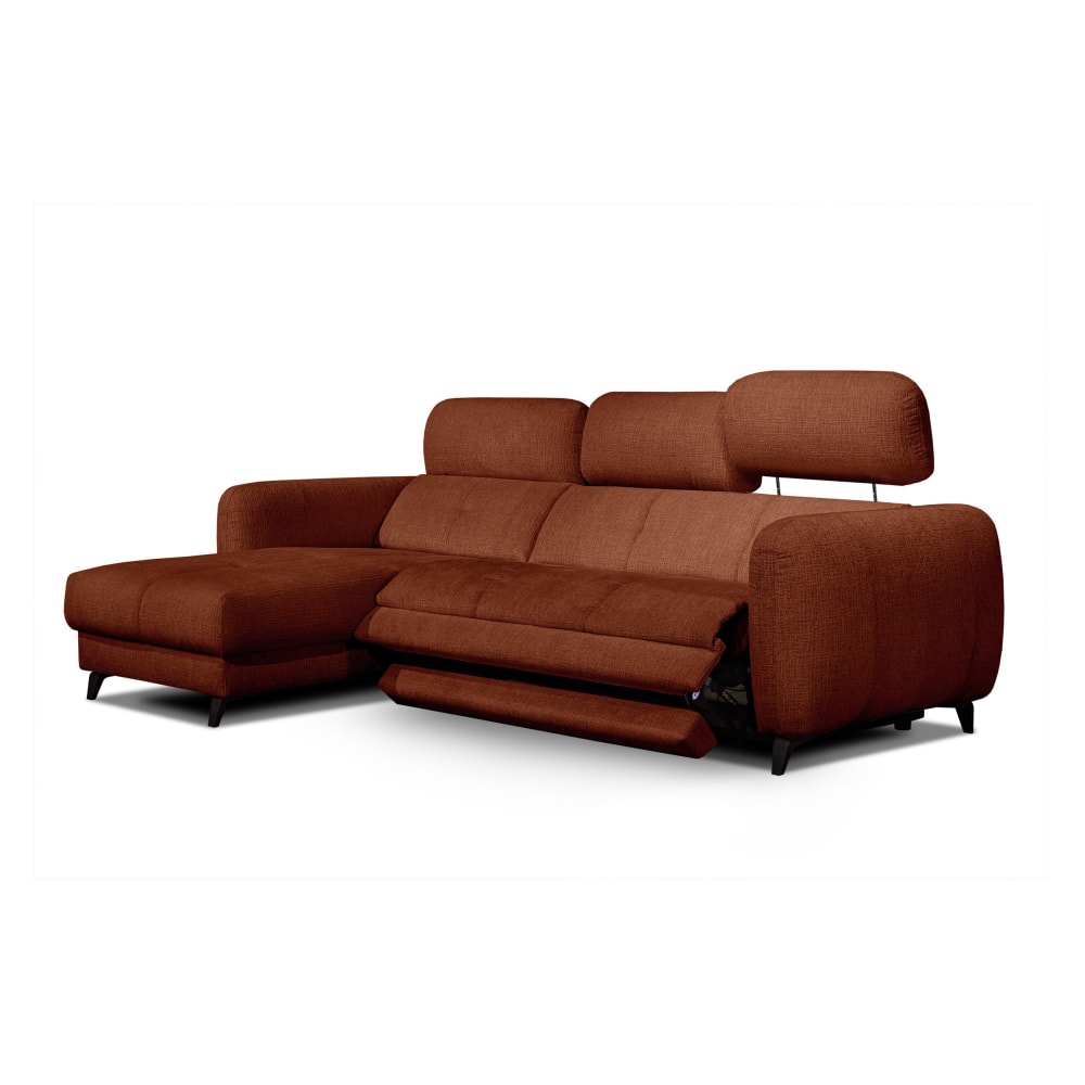 Canapé d'angle gauche 3 pl, relax XL; cuivre