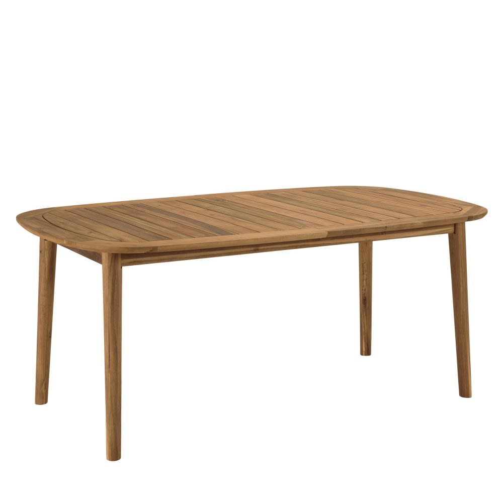 Table de jardin extensible en acacia huilé 180/240x110cm