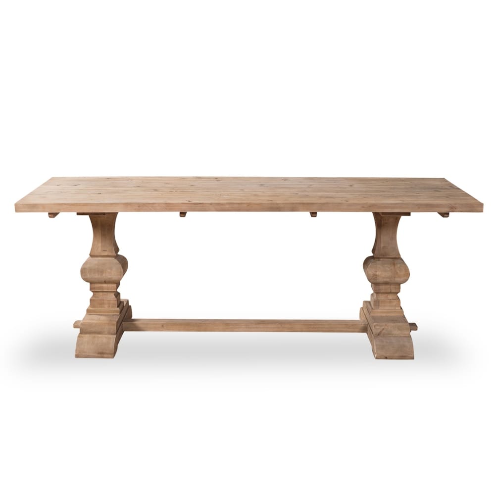 Table en pin vieilli - style