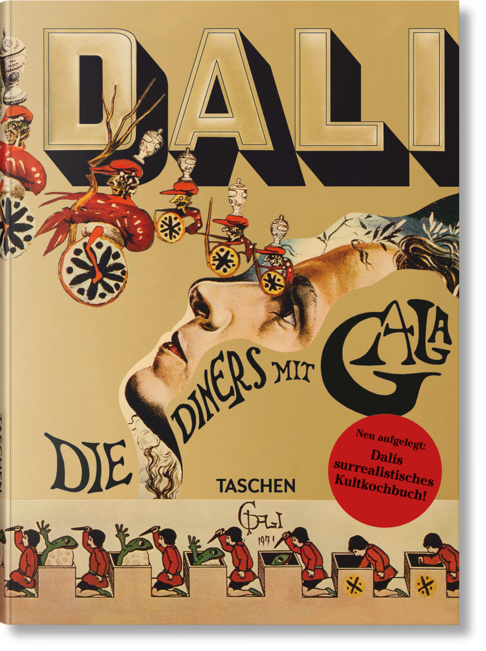 TASCHEN Dalí. Die Diners mit Gala (Deutsch) Mehrfarbig Papier