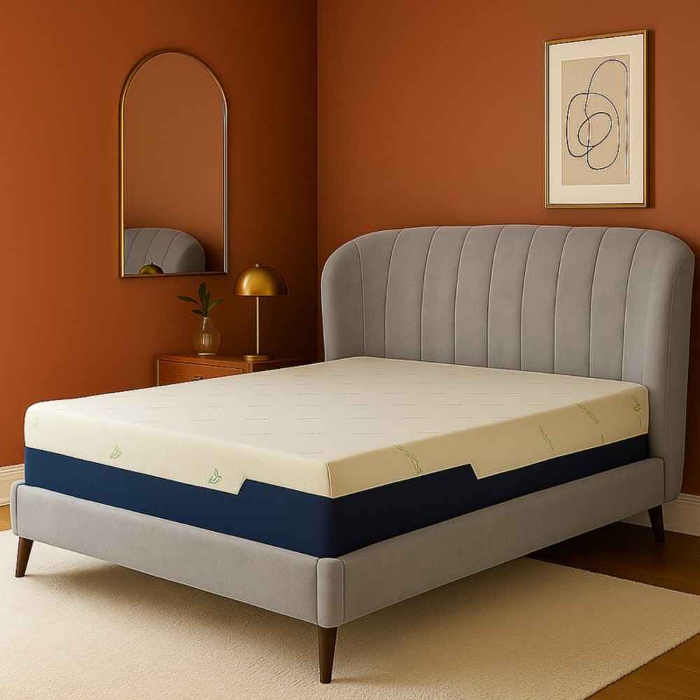 Memoryschaum-Matratze mit abnehmbarem Bambusbezug 70x190 cm -