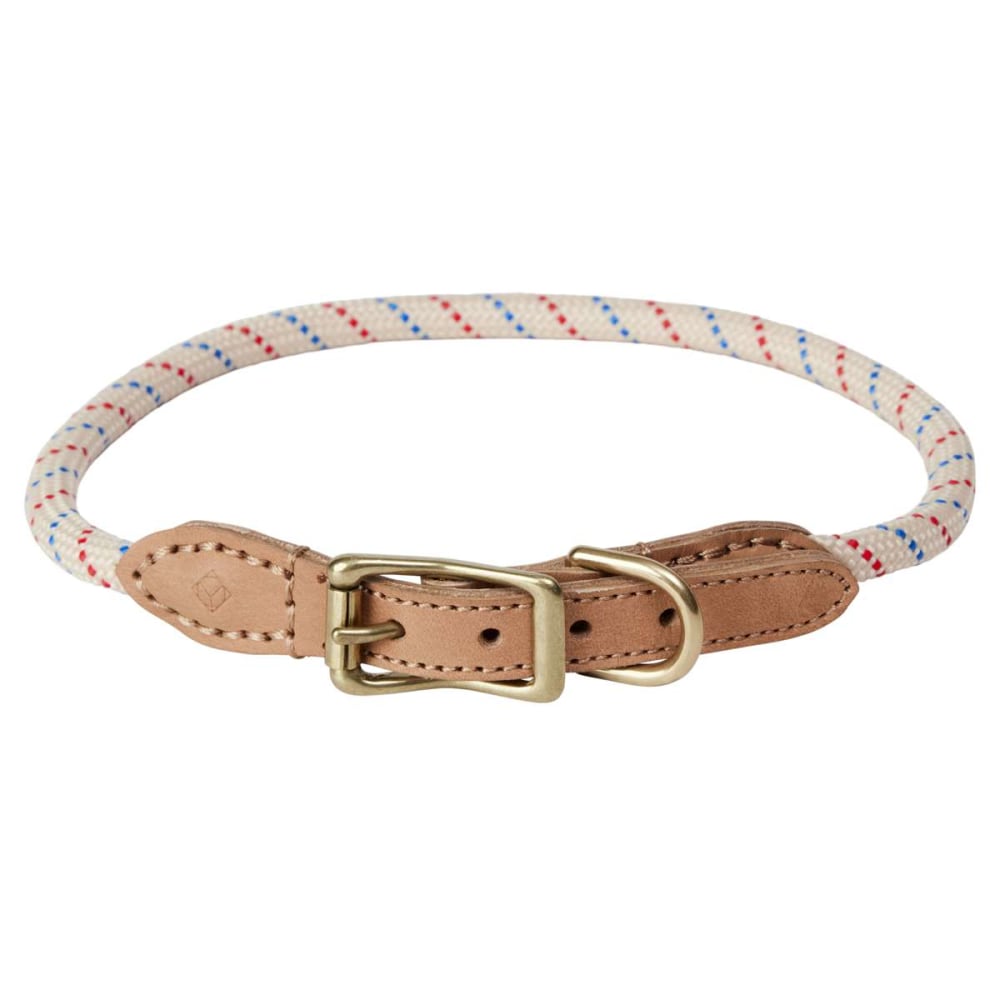 Collier blanc en cuir Ø0,8x46cm