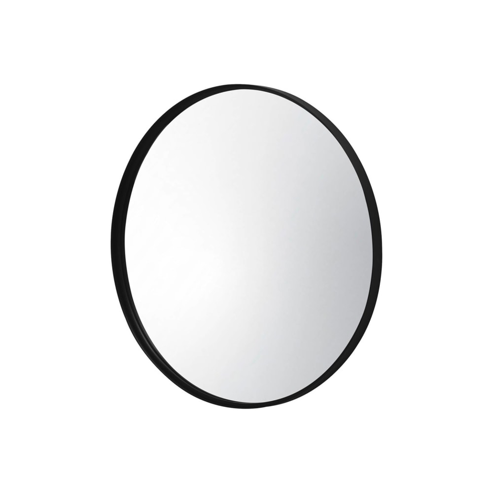 Miroir rond en métal D60cm noir