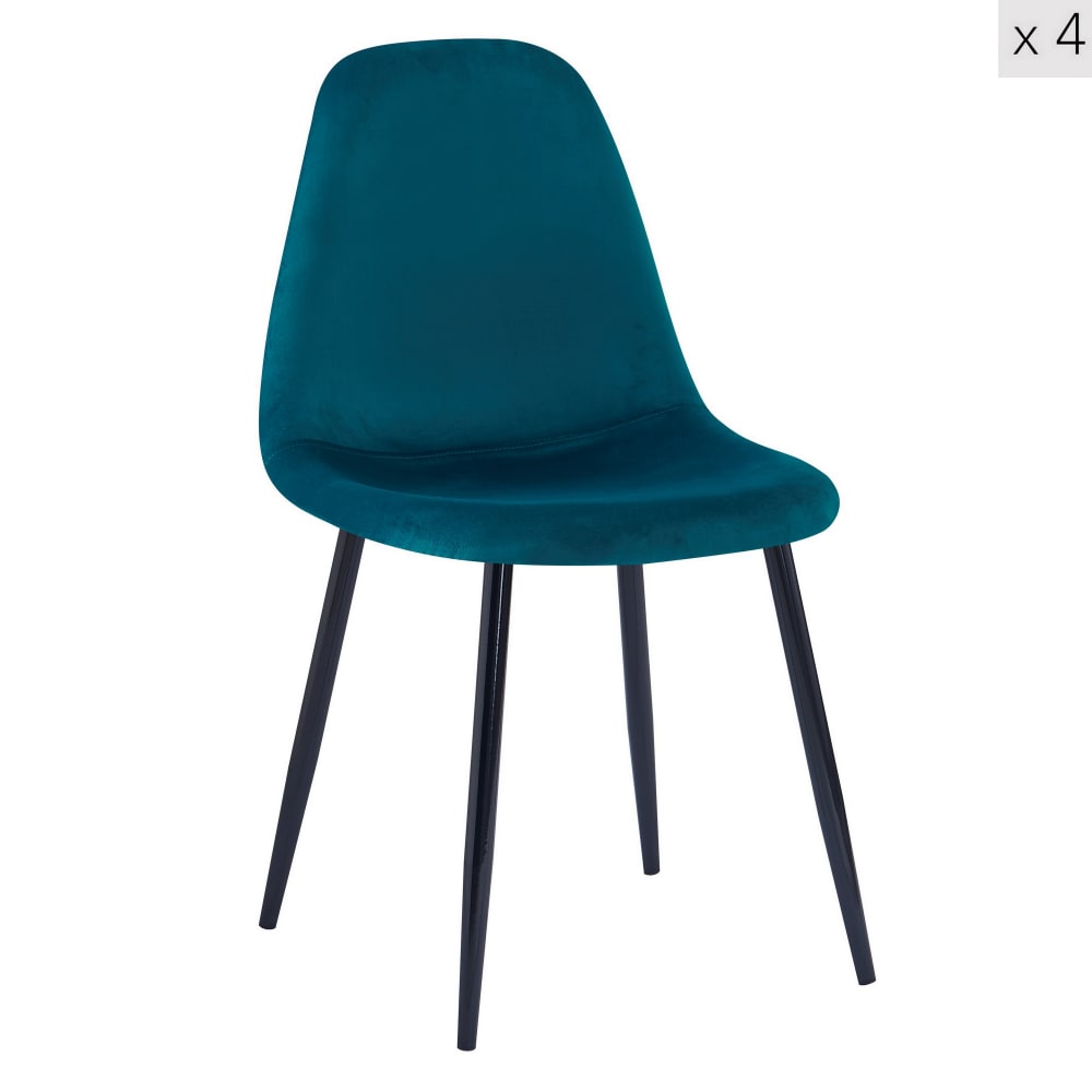 Lot 4 chaises salle - scandinaves