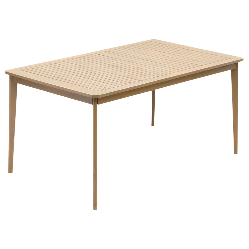 Table rectangulaire 160cm en acacia 6 personnes