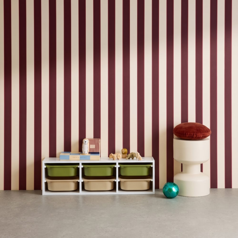 sweeek Weißes Aufbewahrungsmöbel für Kinder, 6 Behälter olivgrün/taupe Spanplatte Kinder