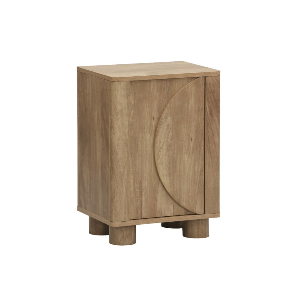 Table de chevet décor bois de manguier 1 porte