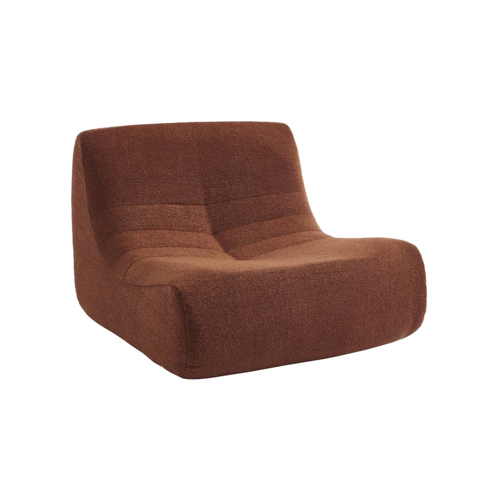 Chauffeuse bouclette - terracotta