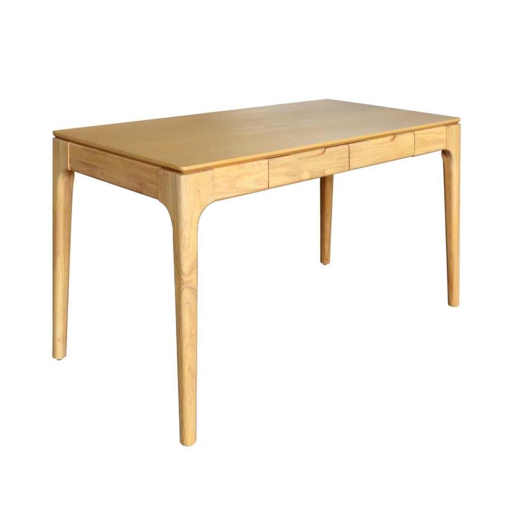 bureau bois d'hévéa