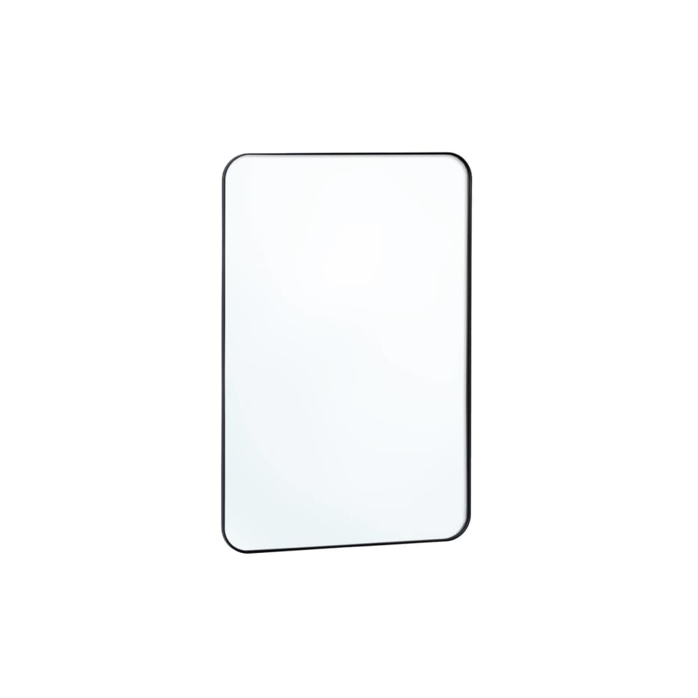 Miroir rectangulaire acier noir 90cm