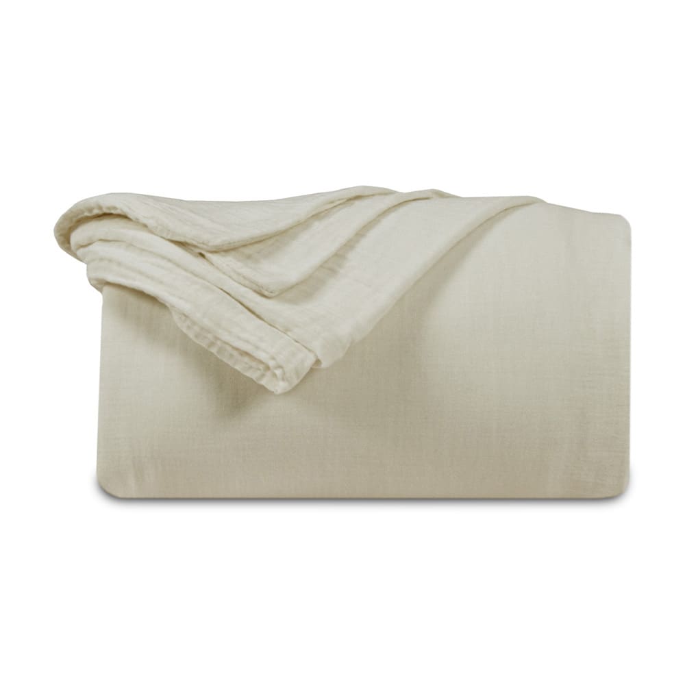 Housse de couette gaze de coton sable 140x200 — vue 3