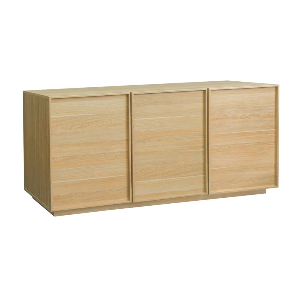 Buffet effet bois 3 portes naturel