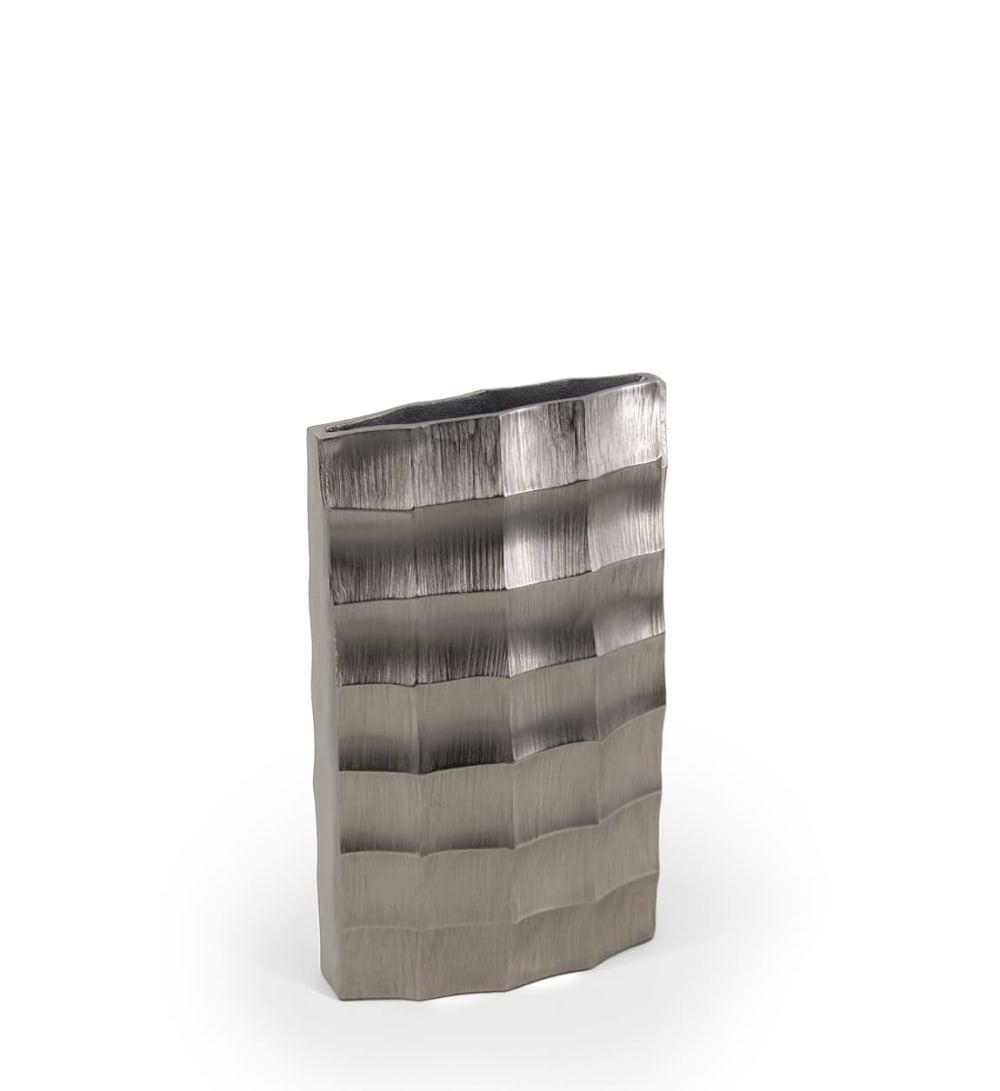 MOYCOR Vase aus Aluminium, silber - Aluminium