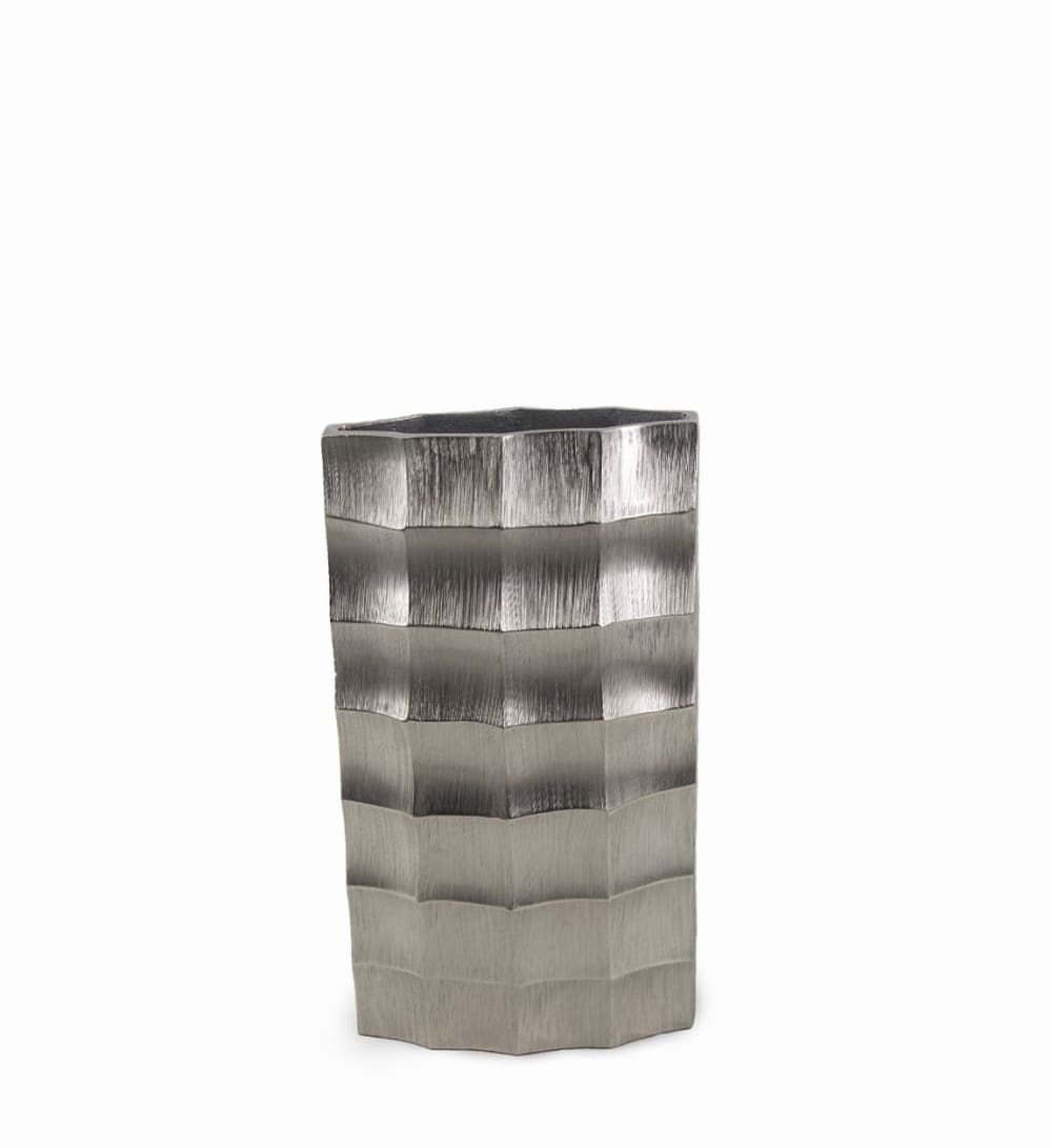Vase aus Aluminium, silber - Maisons Du Monde