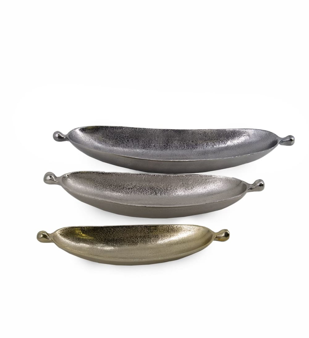 3er Set Tabletts aus Aluminium, mehrfarbig - Maisons Du Monde