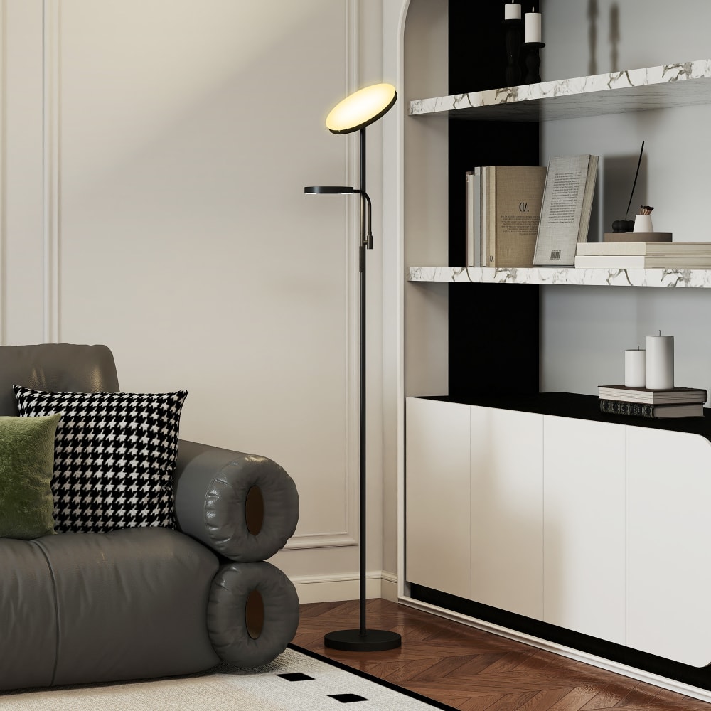 Lampadaire led dimmable 4 couleurs variation continue 4 modes scène — vue 4