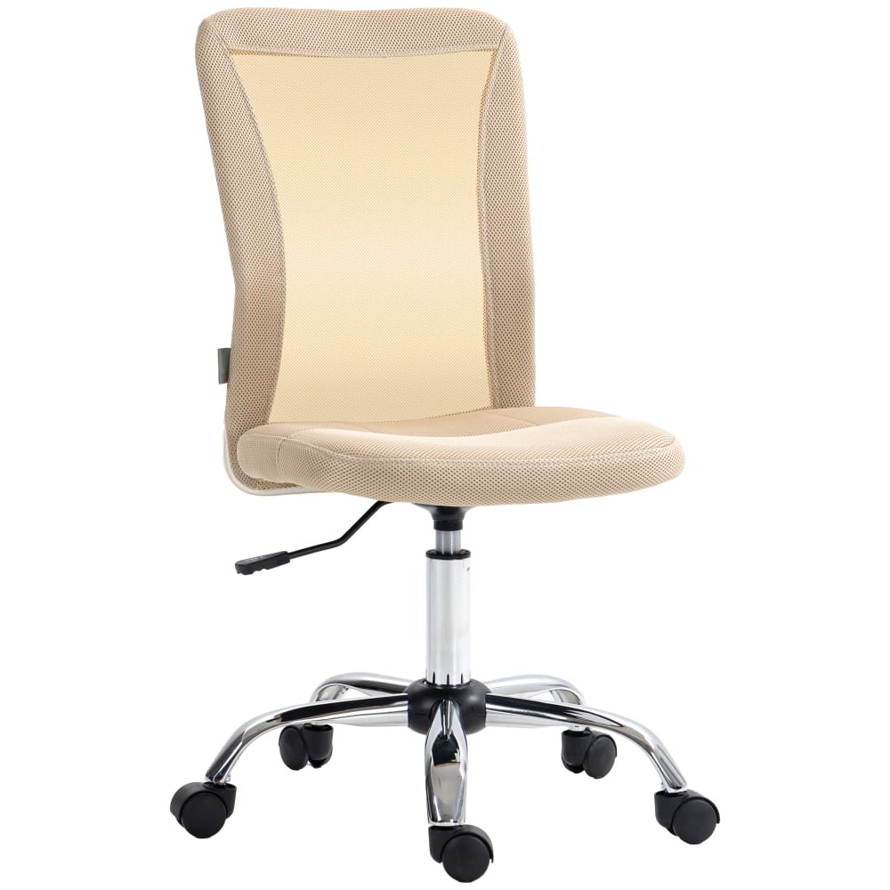 Fauteuil de bureau pivotant 360° maille beige