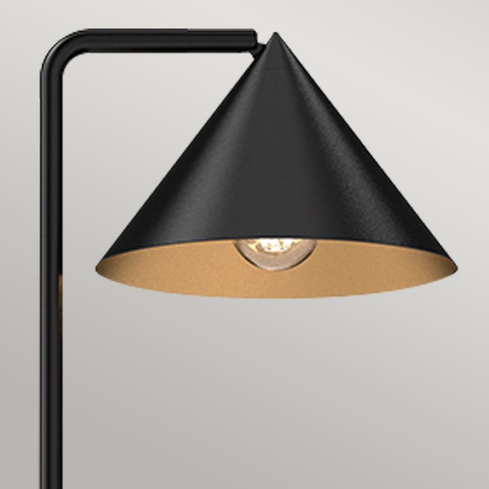 Lampadaire Acier Noir Mat — vue 3