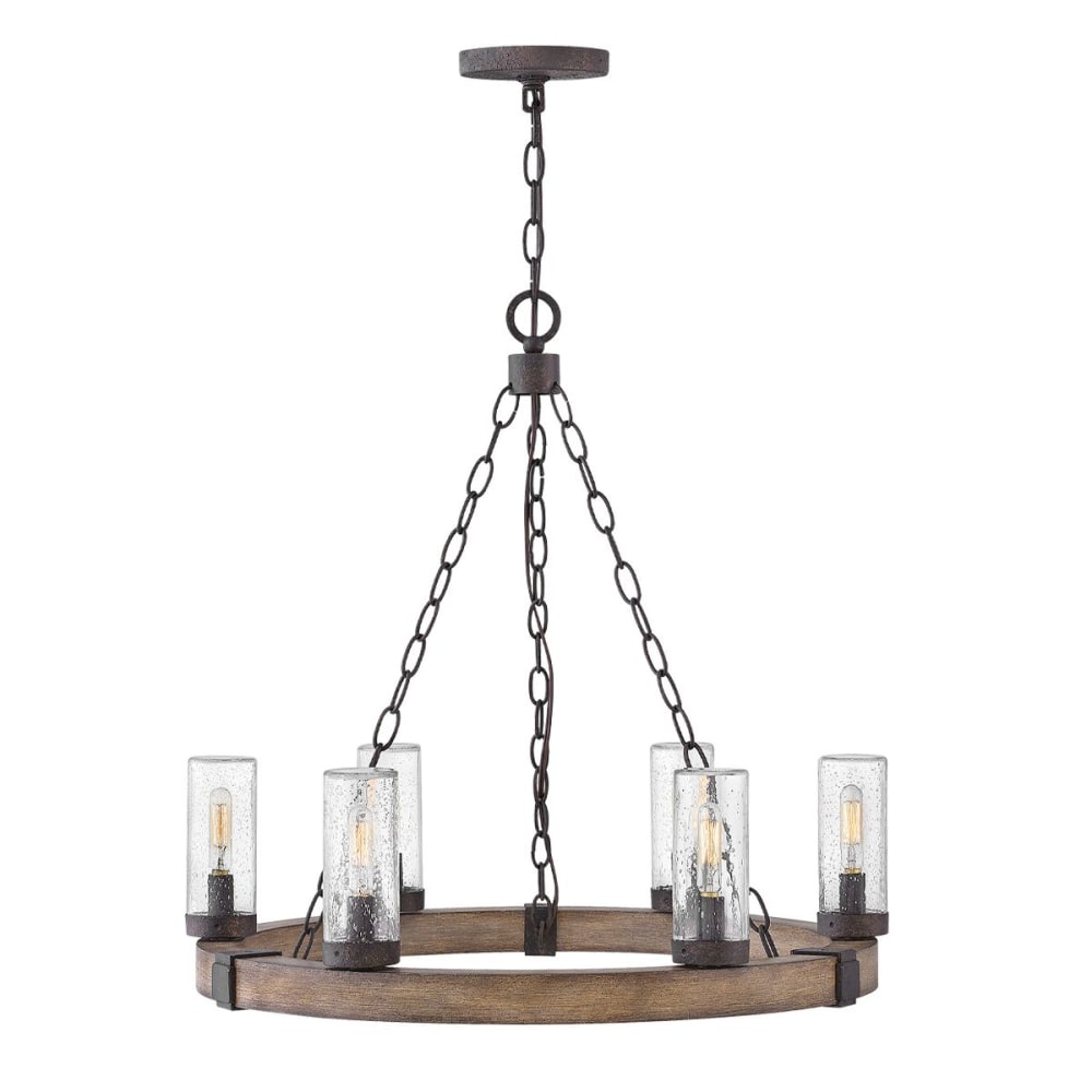 Lustre extérieur	Acier, - verre