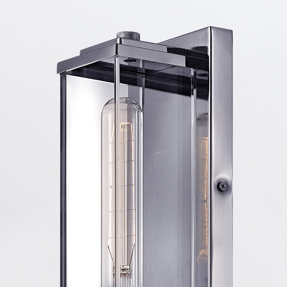 Applique Murale Acier, Acrylique transparent Chrome Poli — vue 3